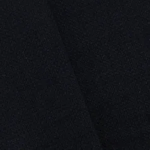 2 YD PC-Deep Navy Textured Dobby Wool Blend Jacketing Fabric