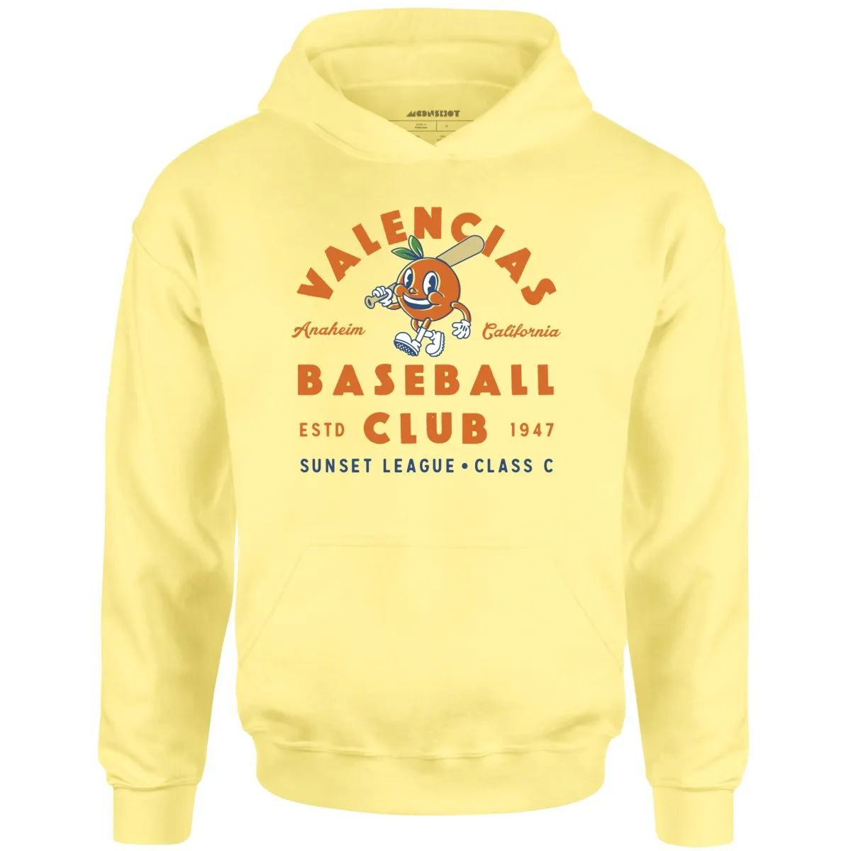 Anaheim Valencias - California - Vintage Defunct Baseball Teams - Unisex Hoodie