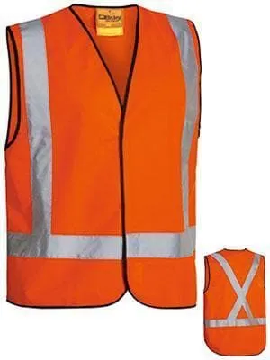 Bisley Workwear Hi Vis Vest X Back Tape BT0347