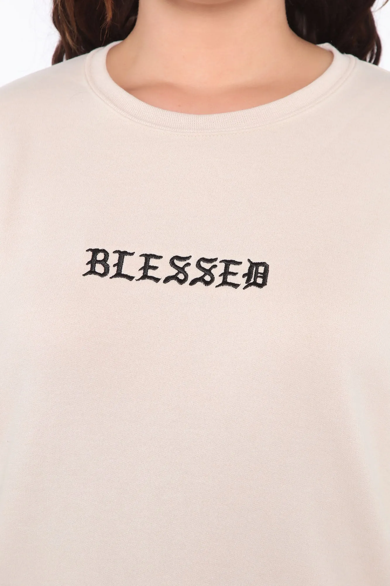 Blessed Beyond Belief Sweatshirt - Tan