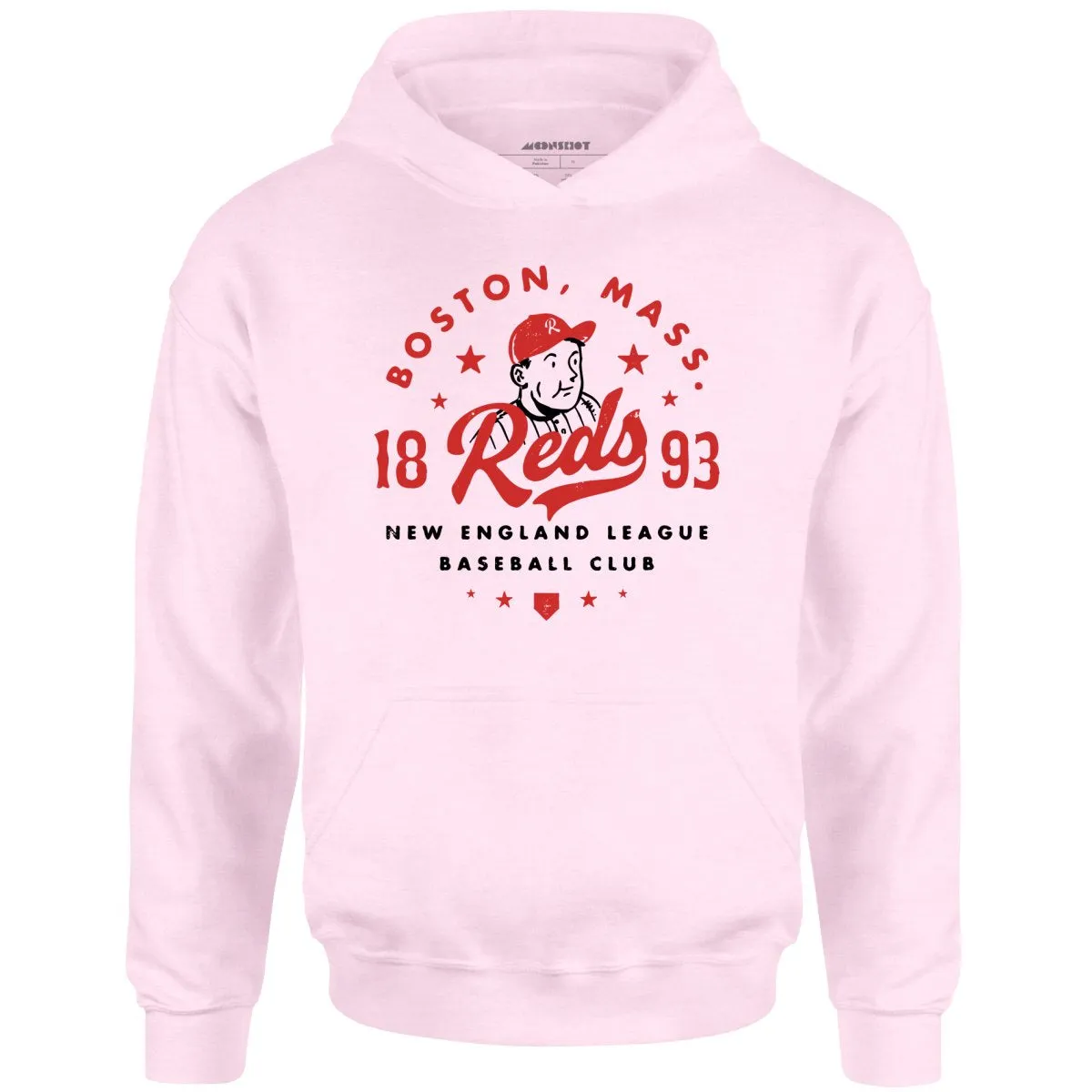 Boston Reds - Massachusetts - Vintage Defunct Baseball Teams - Unisex Hoodie