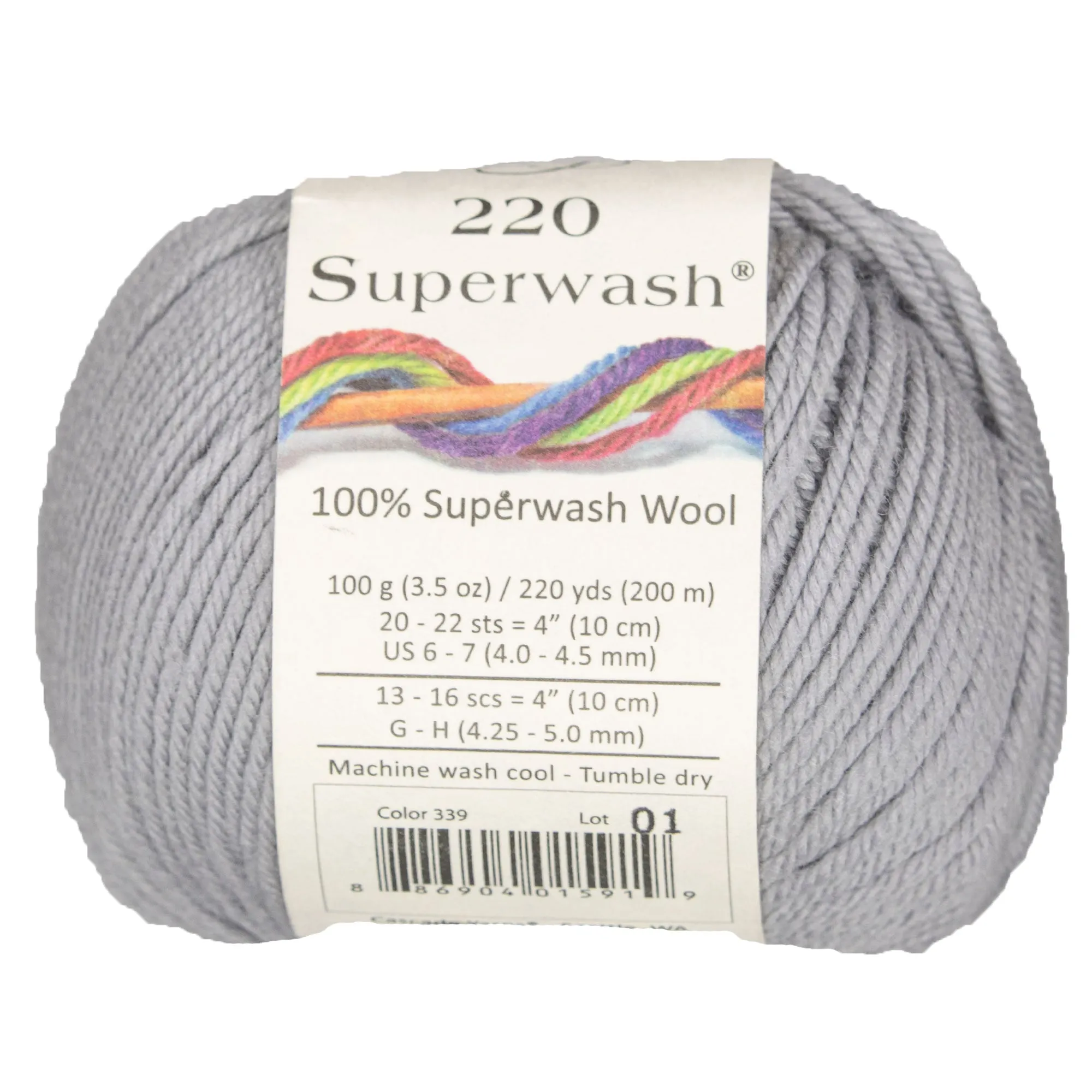 Cascade Yarns 220 Superwash Yarn - 0339 Slate