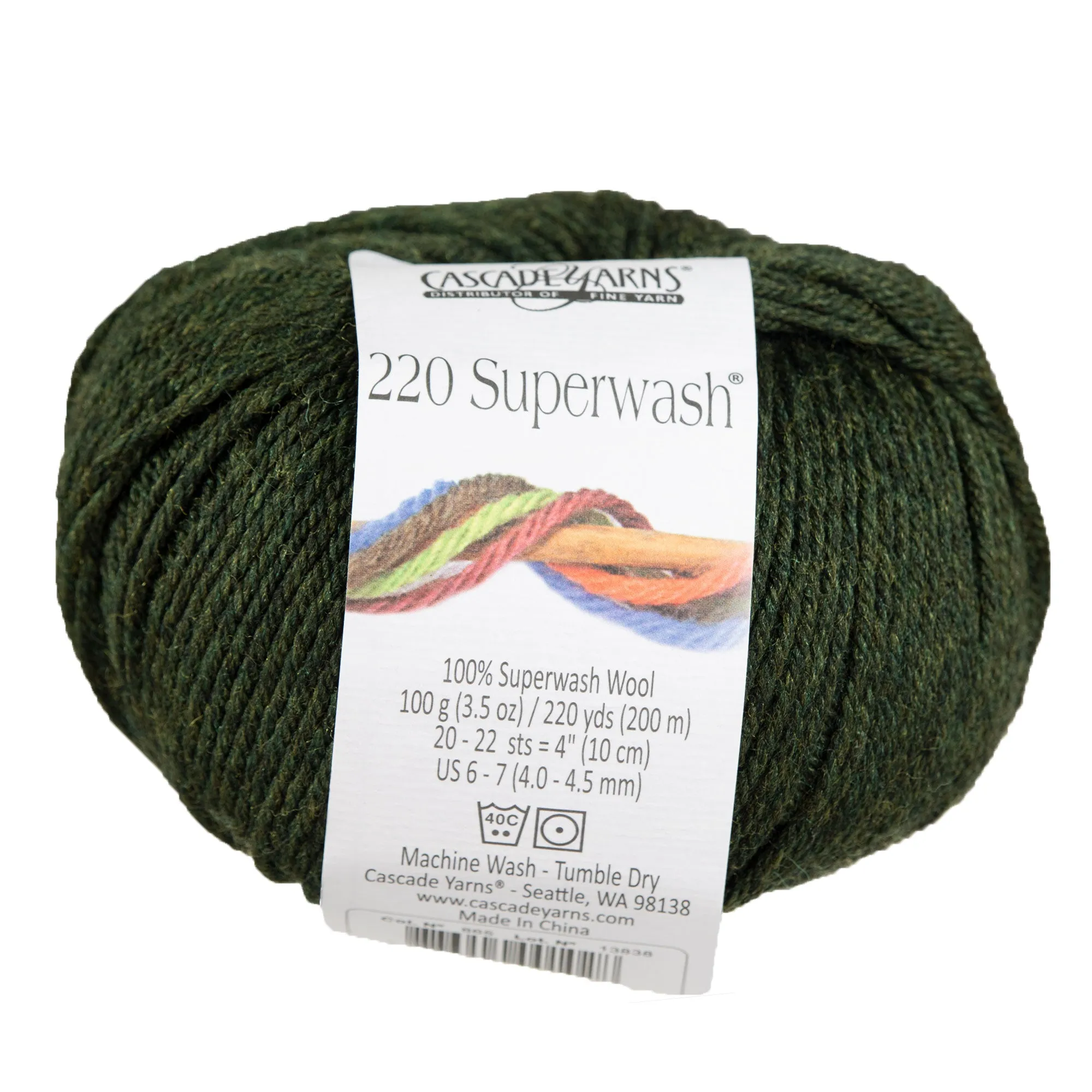 Cascade Yarns 220 Superwash Yarn - 0865 Olive Heather