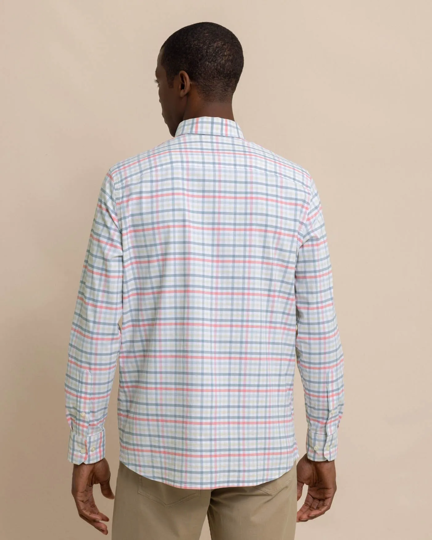 Coastal Passage Pelham Gingham Long Sleeve Sport Shirt