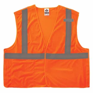 Ergodyne 24559 8215BA-S 5XL Orange Class 2 Economy Breakaway Mesh Vest - Single Size