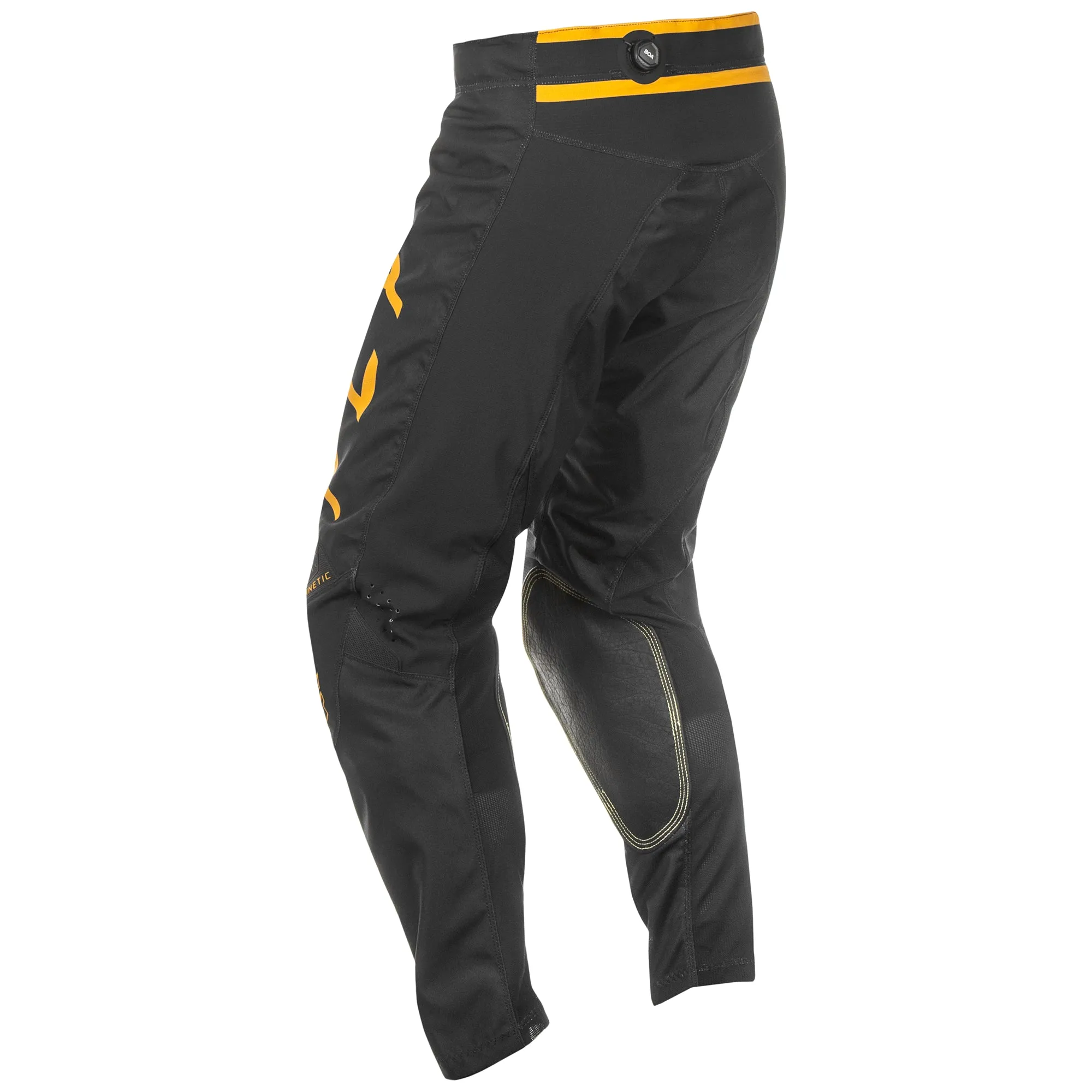 Fly Racing 2025 Kinetic Center Pants Black Gold