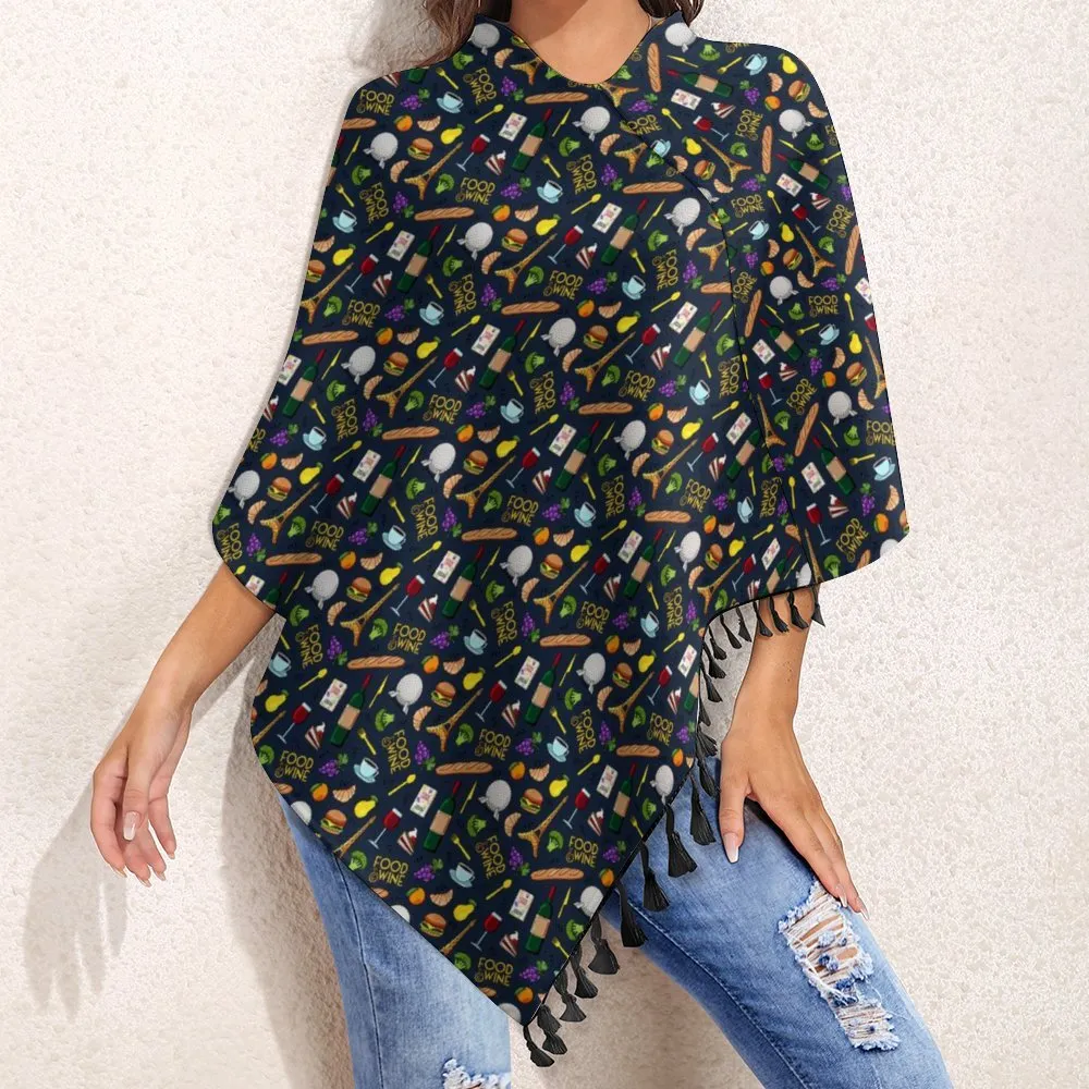 Food And Wine Tassel Cape