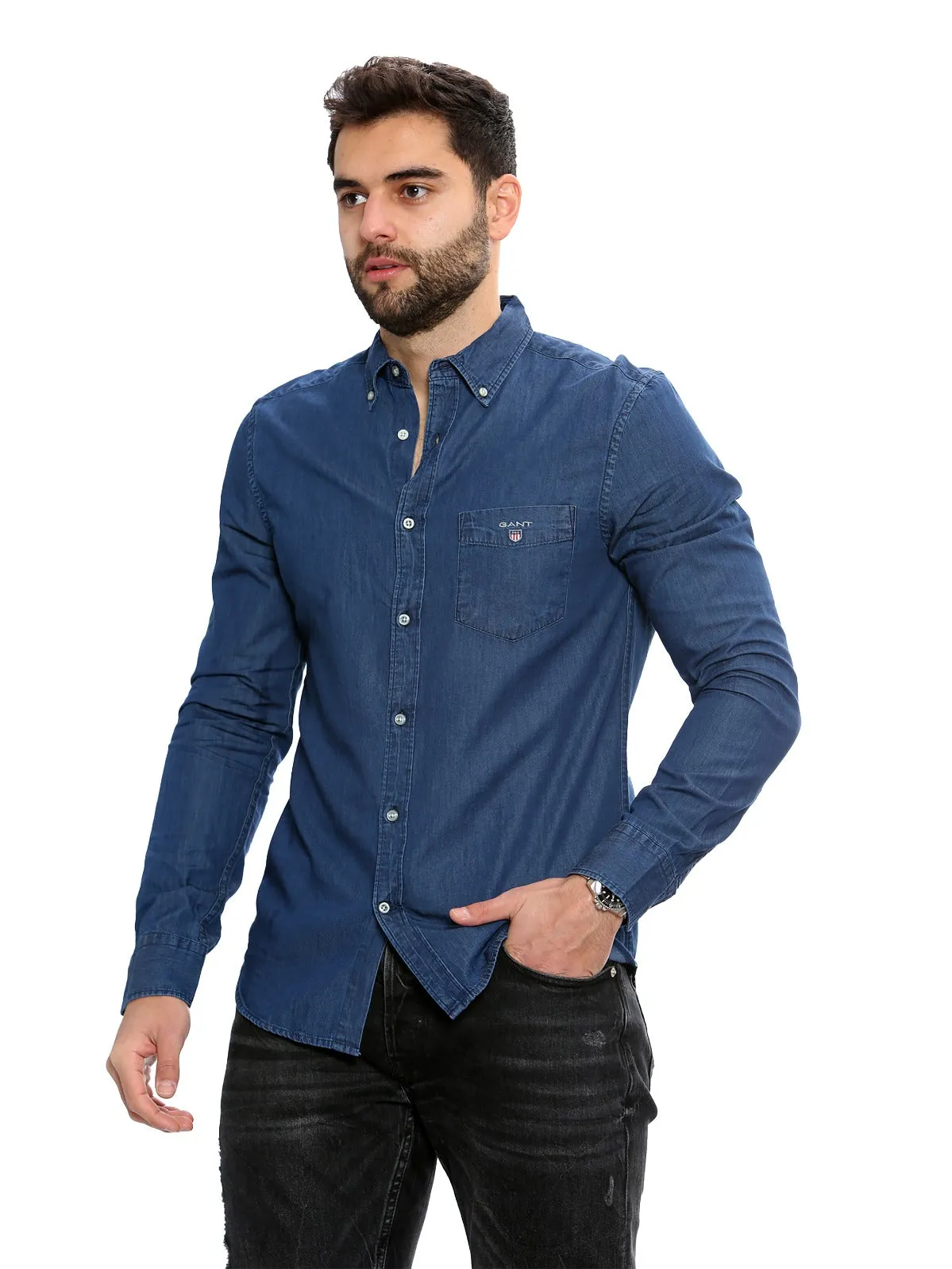 Gant Mens Regular Fit Shirts | The Indigo Shirt