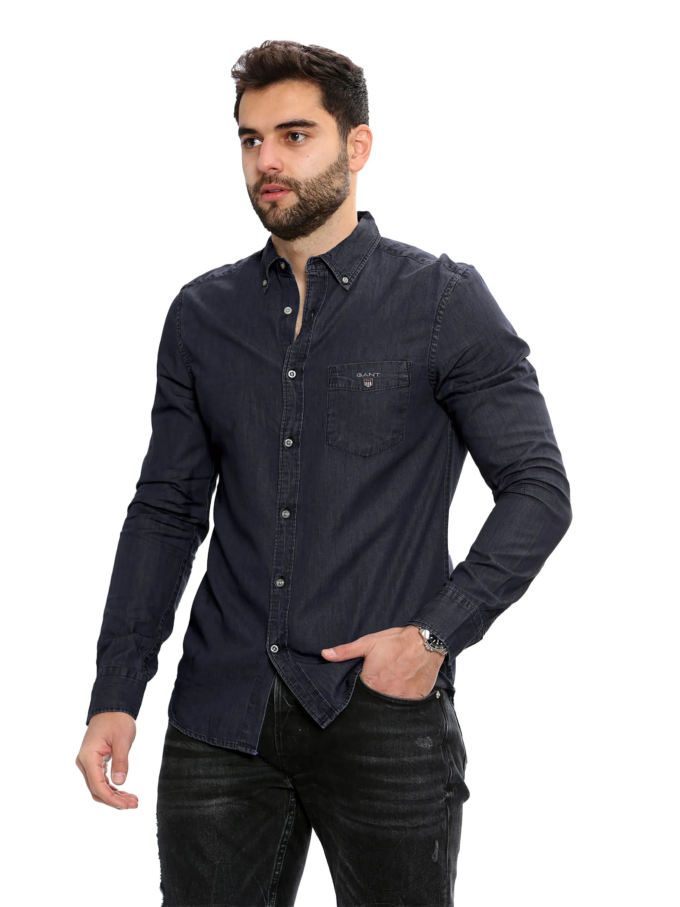 Gant Mens Regular Fit Shirts | The Indigo Shirt