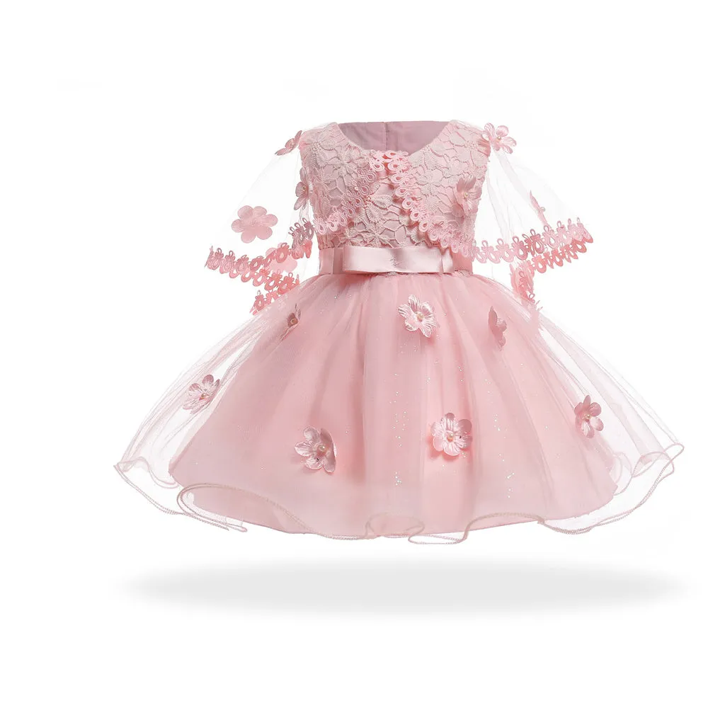 Girls Elegant Wedding Princess Dress Kids Party Formal Dress