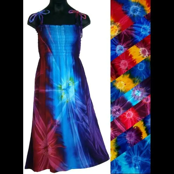 Girl's Tie-Dye Dress (Ages: 4, 6, 8, 10, 12)