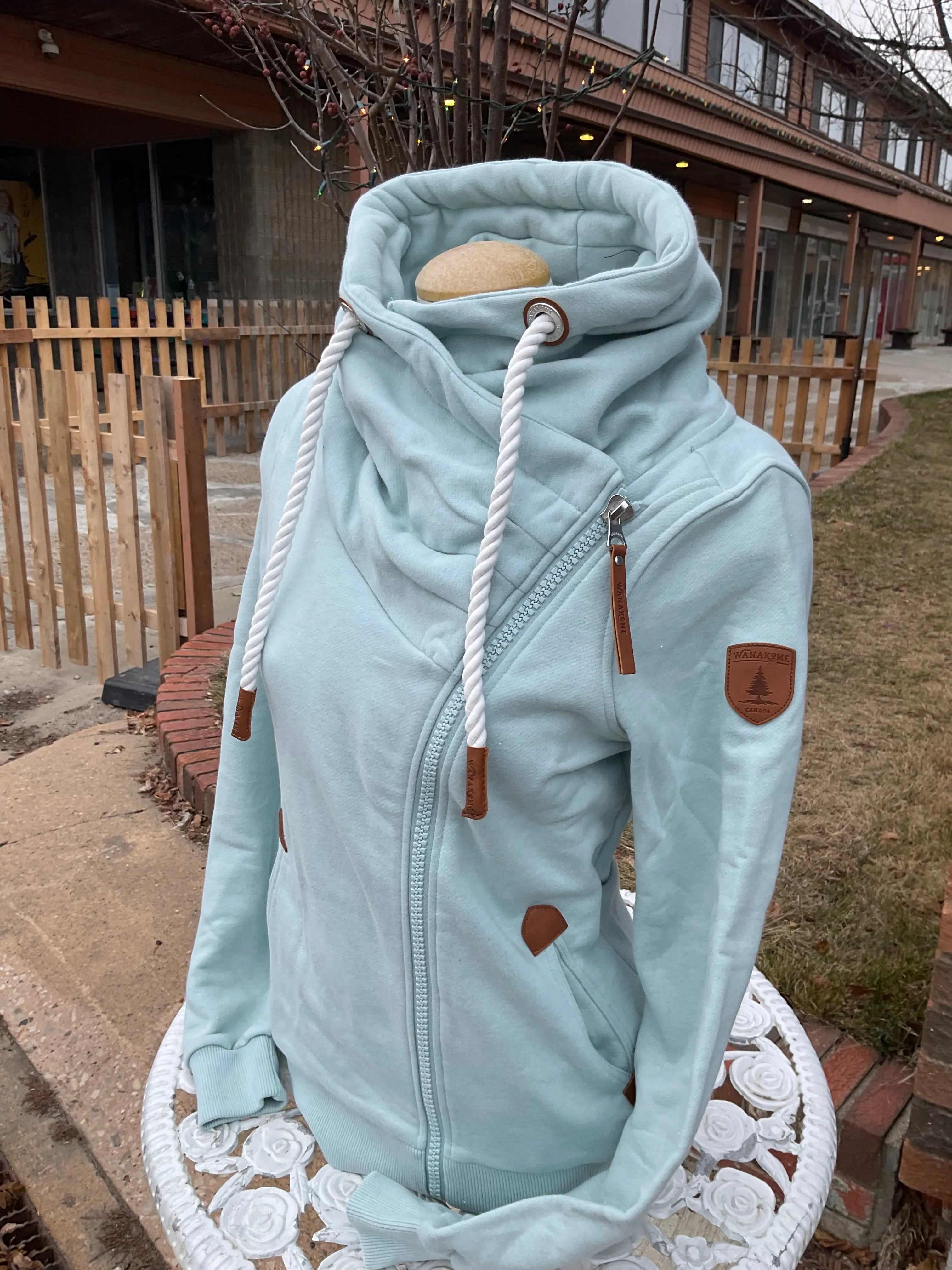 Hestia Bay Blue Side Zip Hoodie