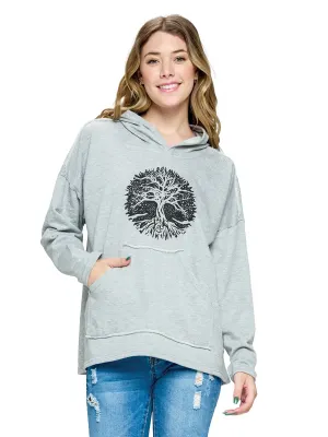 Hoody - Tree Of Life - Grey