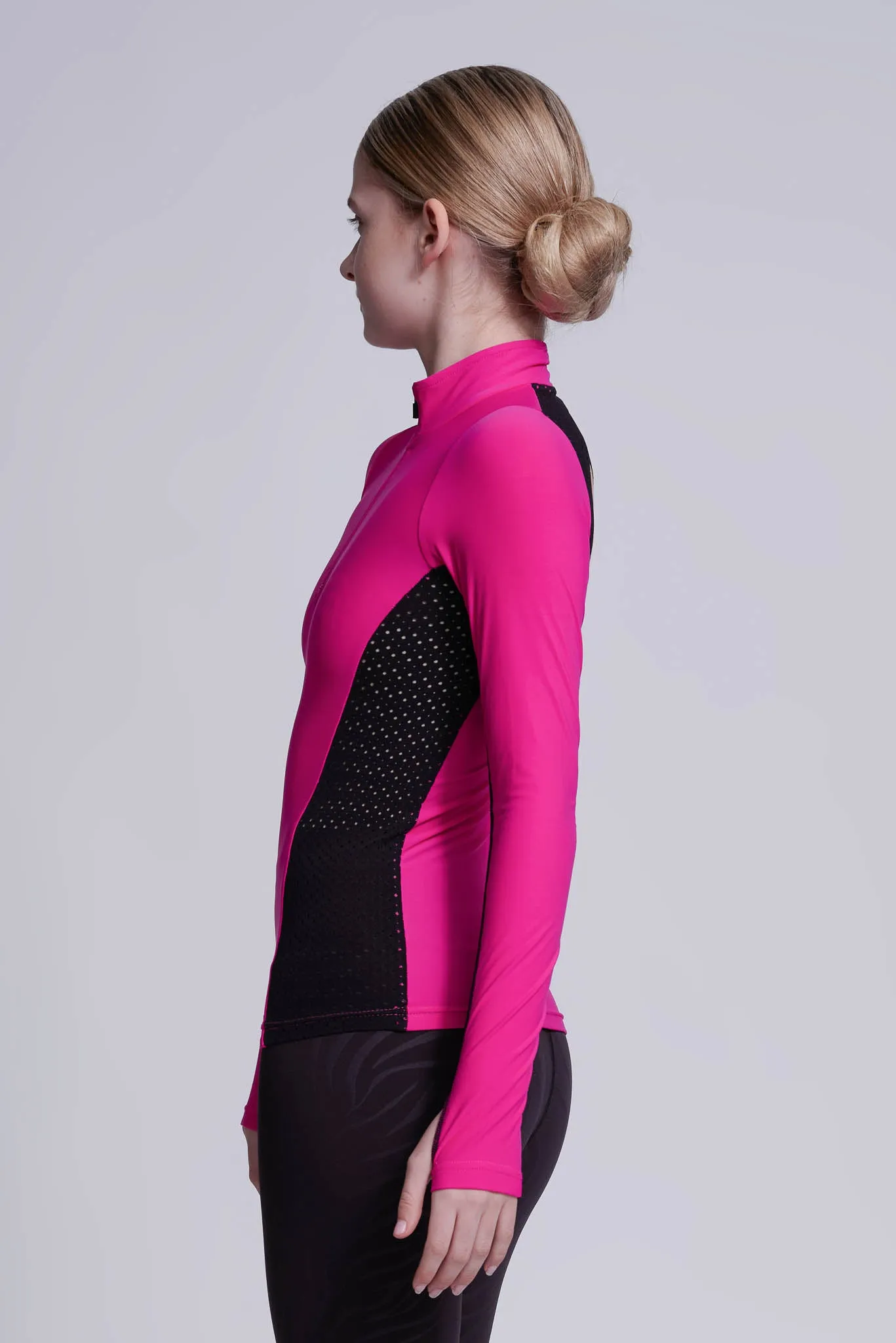 Inspire Half-Zip Top in Fuchsia