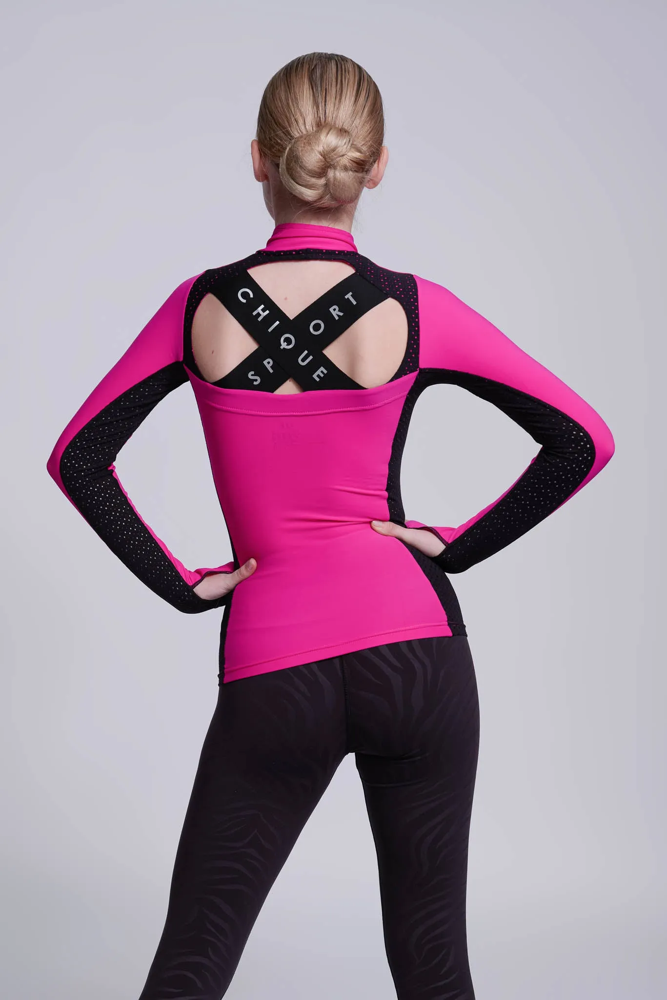 Inspire Half-Zip Top in Fuchsia