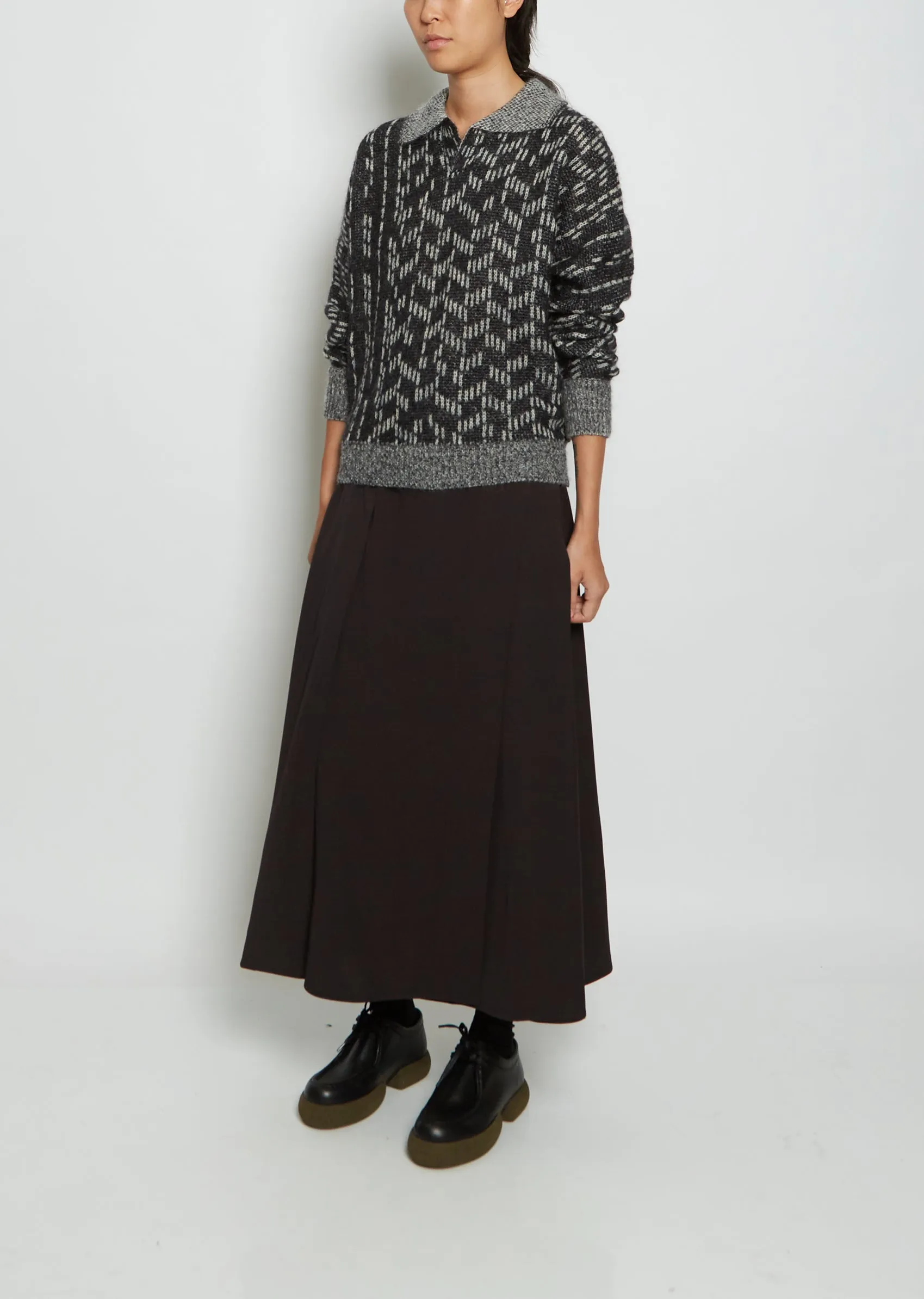 Jacquard Mohair Wool Jumper