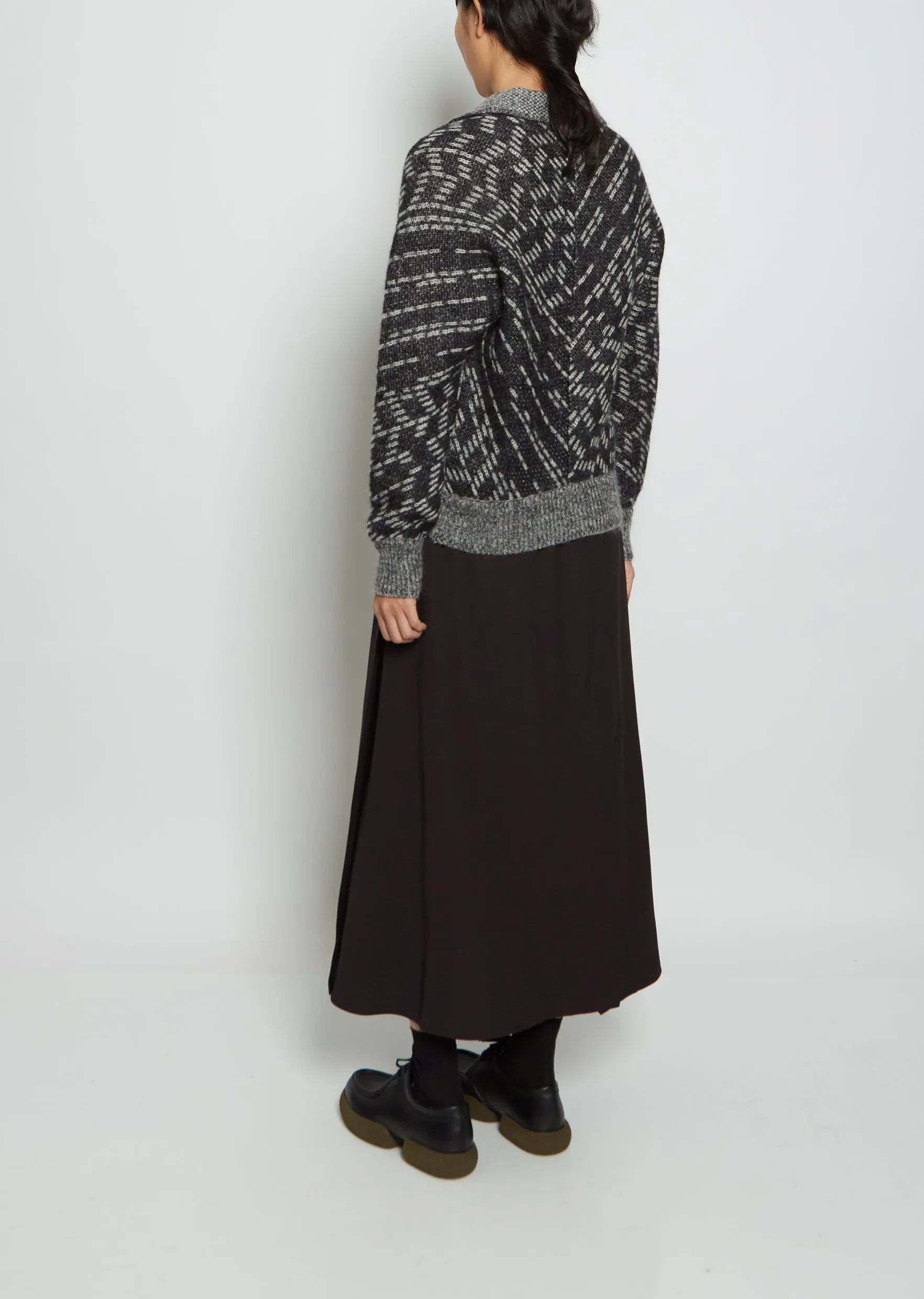 Jacquard Mohair Wool Jumper