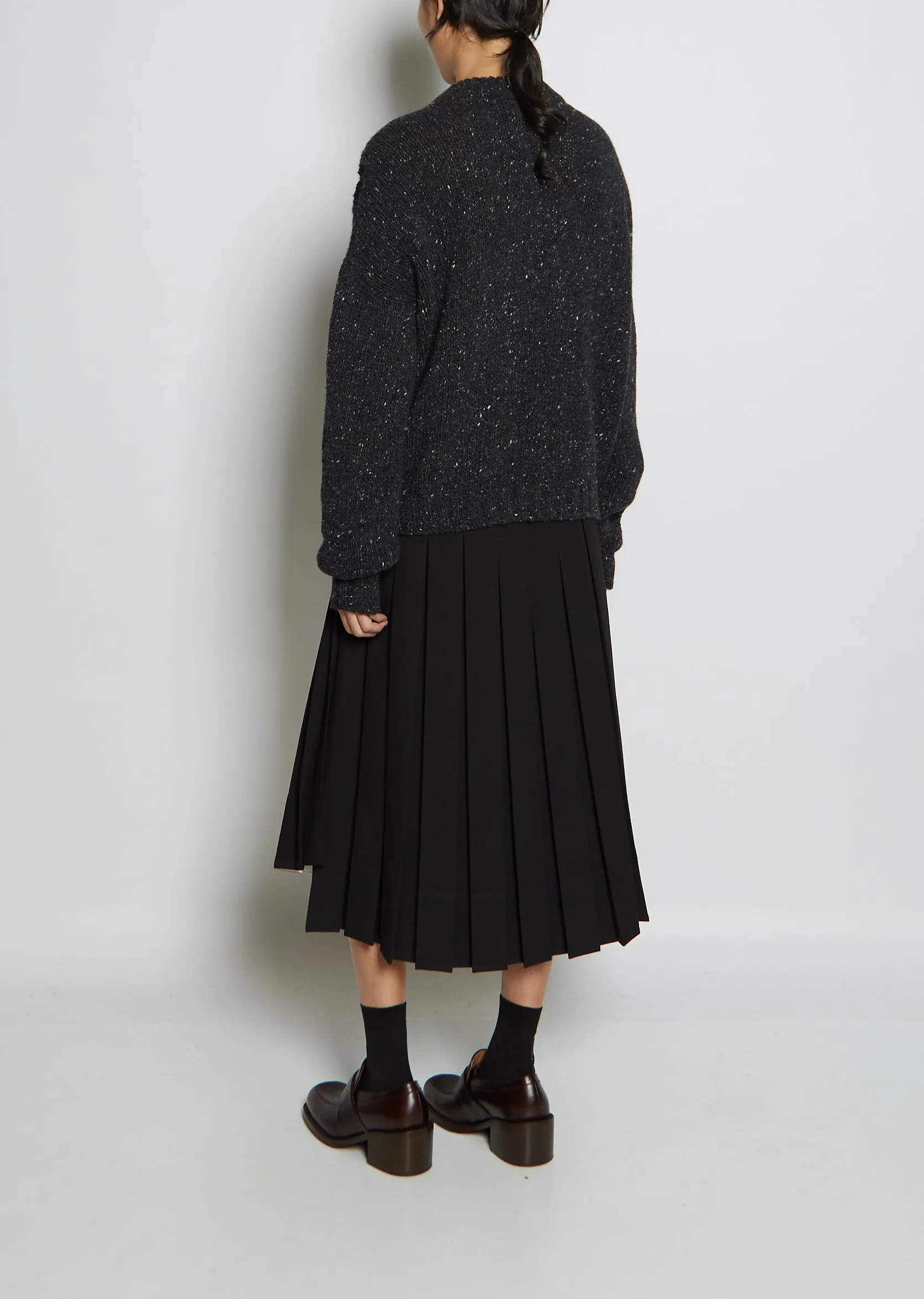 Jacquard Wool Cashmere Knit Sweater