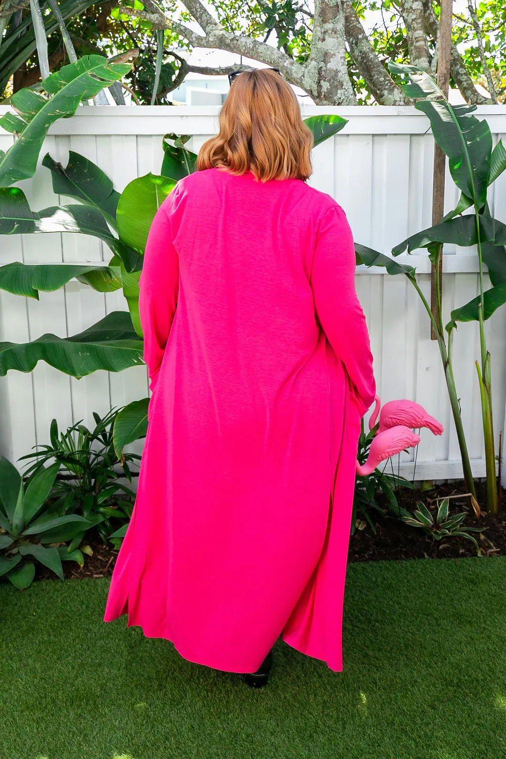 Jane Cardigan in Hot Pink