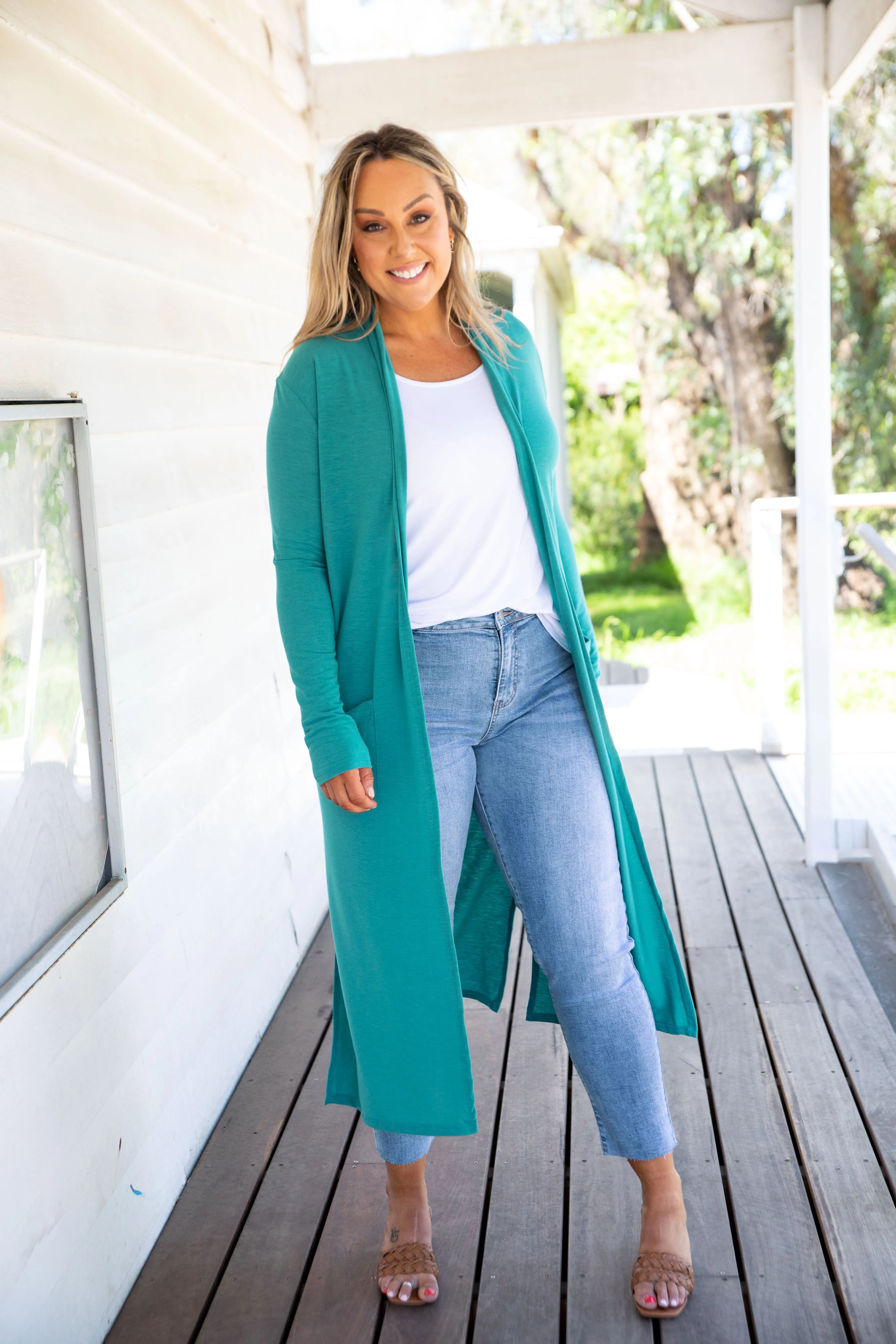 Jane Cardigan in Jade