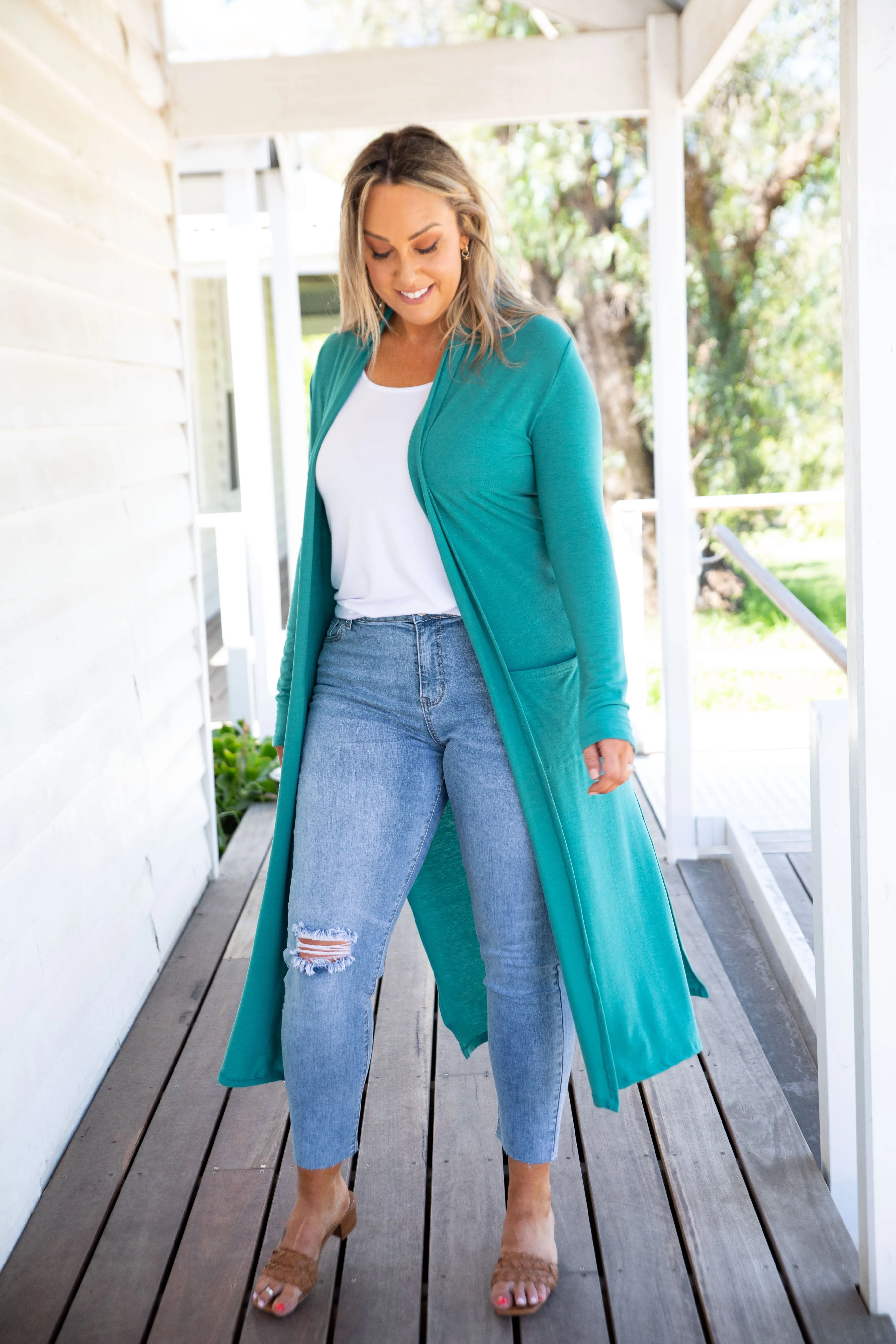 Jane Cardigan in Jade