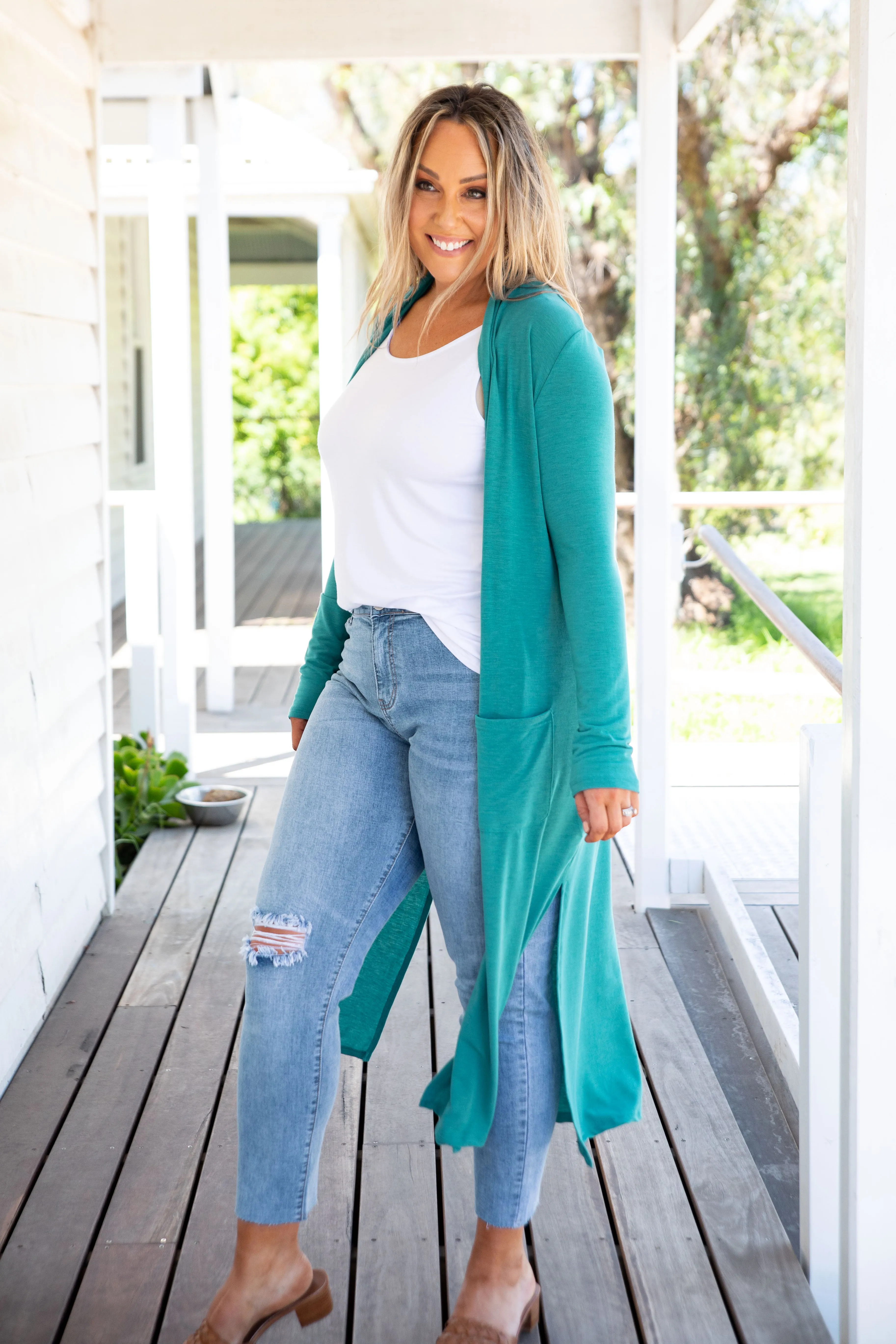 Jane Cardigan in Jade