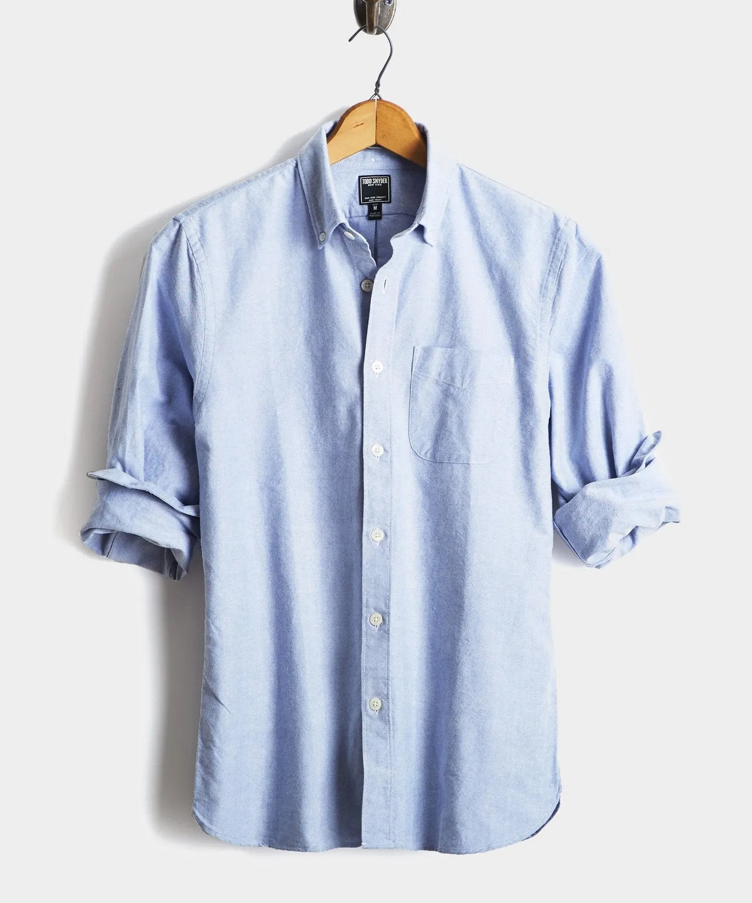 Japanese Selvedge Oxford Button Down Shirt in Blue