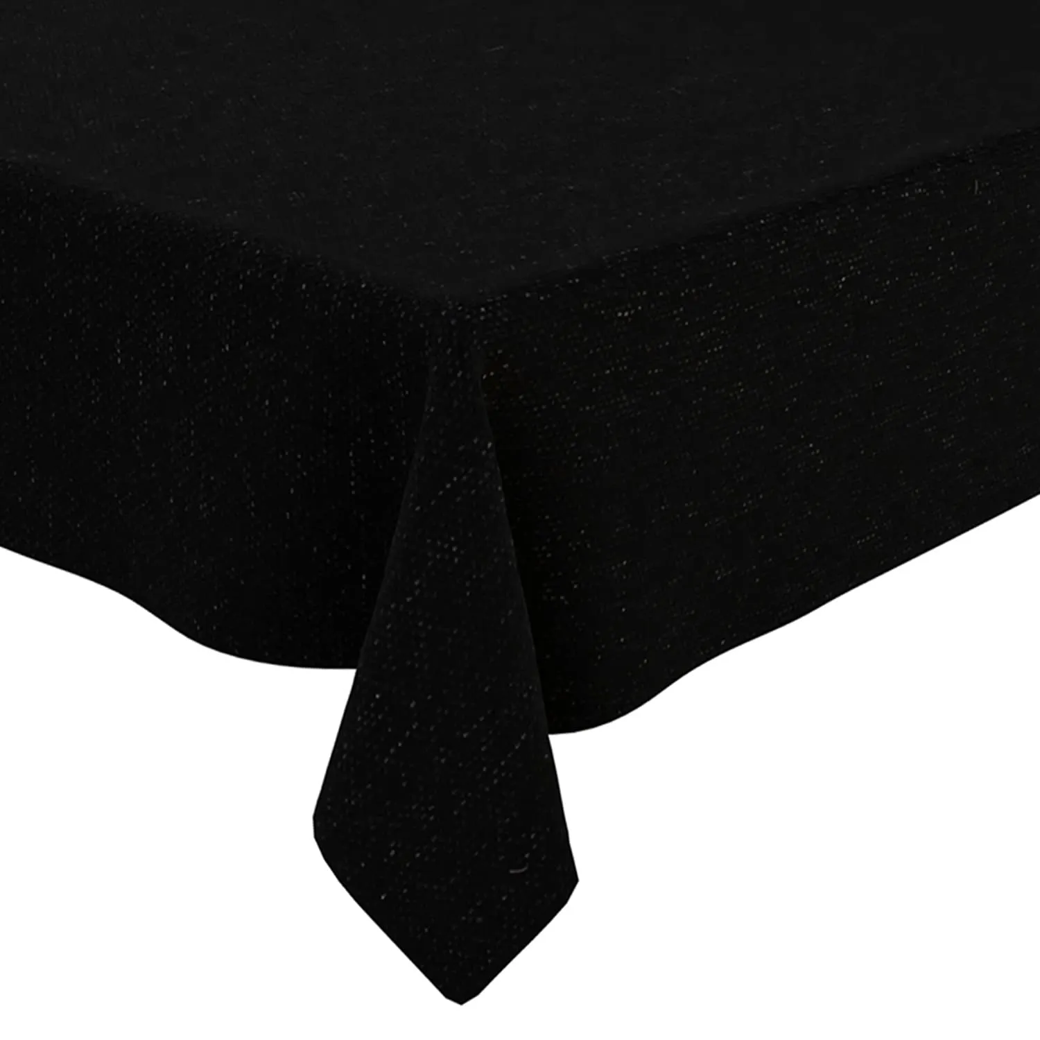 Kuber Industries Center Table Cover | Luxurious Jute Fabric Coffee Table Cover | Table Protector Cloth for Everyday Use | 40x60 Inch | Black