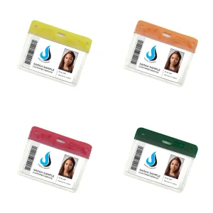 Landscape Wallets with Coloured Tops (Packs of 10)