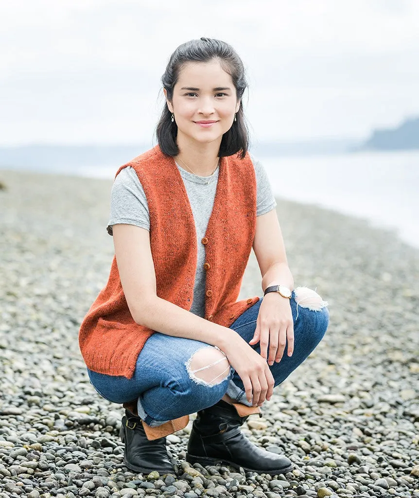 Library Vest Using Rowan Felted Tweed