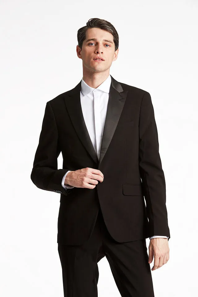 Lindbergh Stretch Tuxedosuit Slim Fit | Black