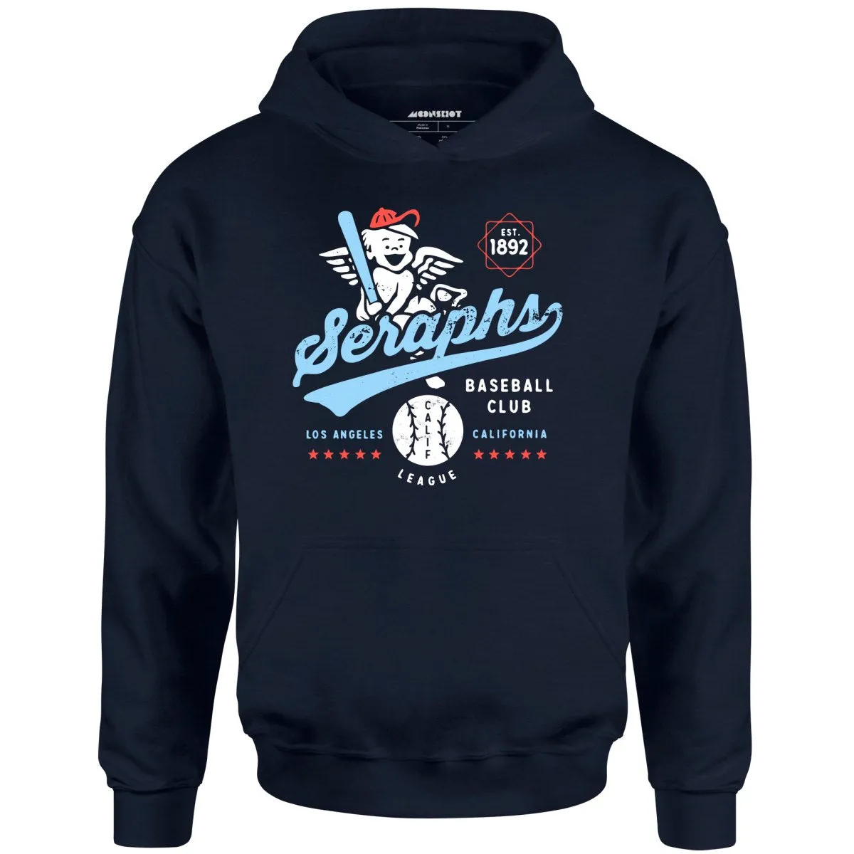 Los Angeles Seraphs - California - Vintage Defunct Baseball Teams - Unisex Hoodie