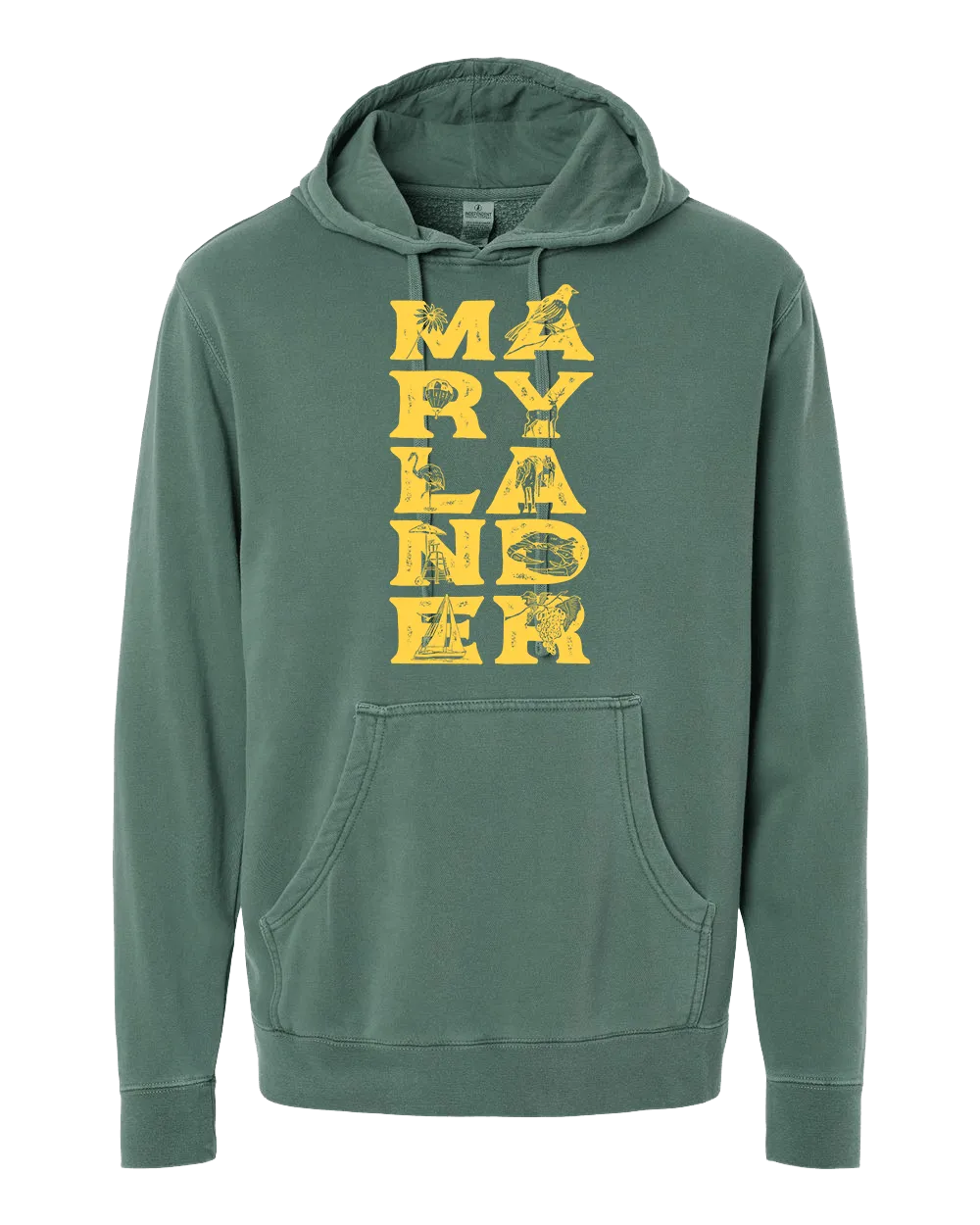 Marylander Stacked (Alpine Green) / Hoodie