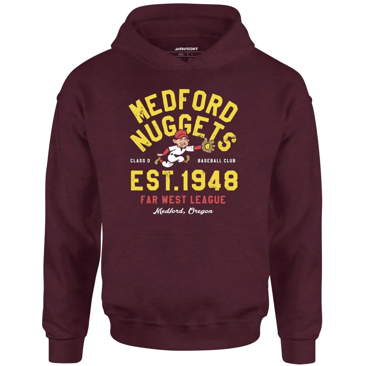 Medford Nuggets - Oregon - Vintage Defunct Baseball Teams - Unisex Hoodie