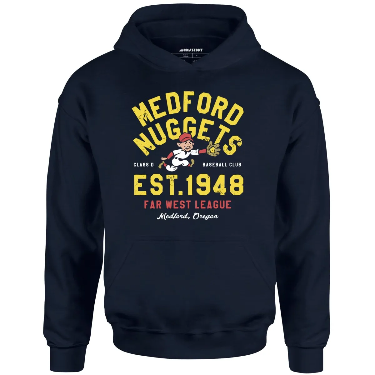 Medford Nuggets - Oregon - Vintage Defunct Baseball Teams - Unisex Hoodie