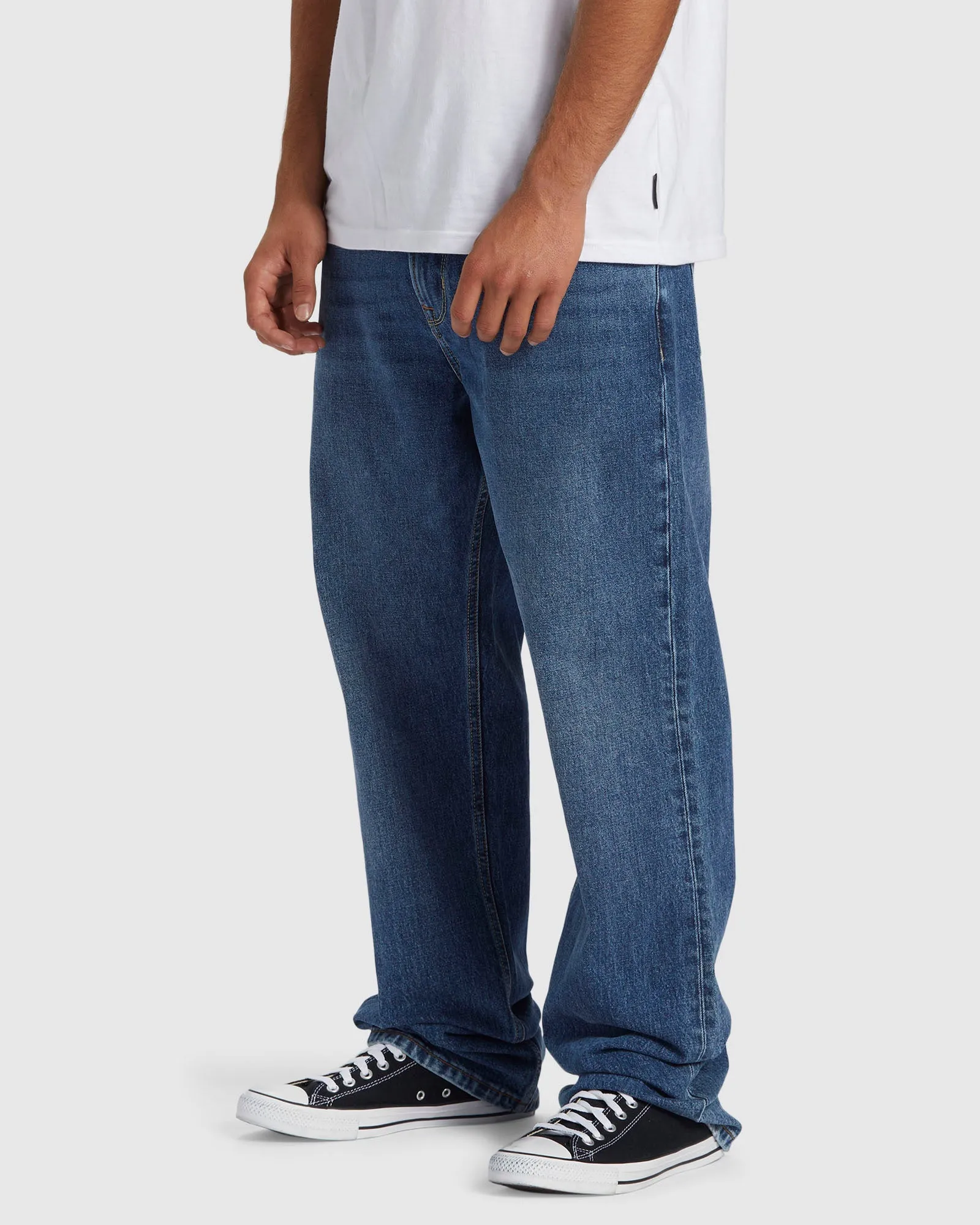 Mens Aqua Cult Aged Straight Fit Jeans