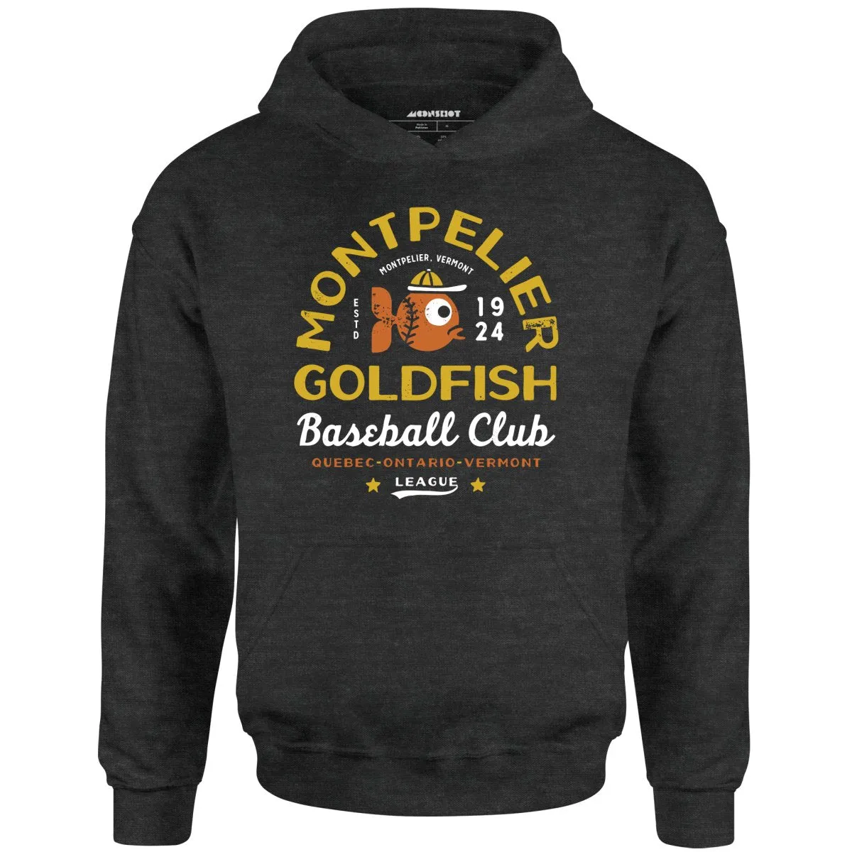 Montpelier Goldfish - Vermont - Vintage Defunct Baseball Teams - Unisex Hoodie