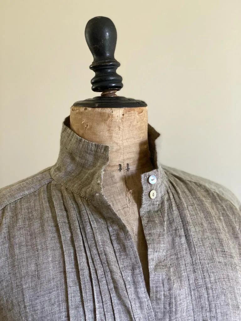 Moss Linen Artists Tunic