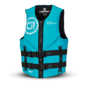 O'Brien Women's Traditional Neoprene CGA Vest - Aqua/Black