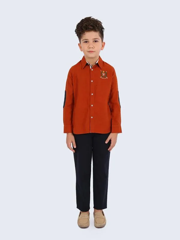 One Friday Rust Formal Shirt