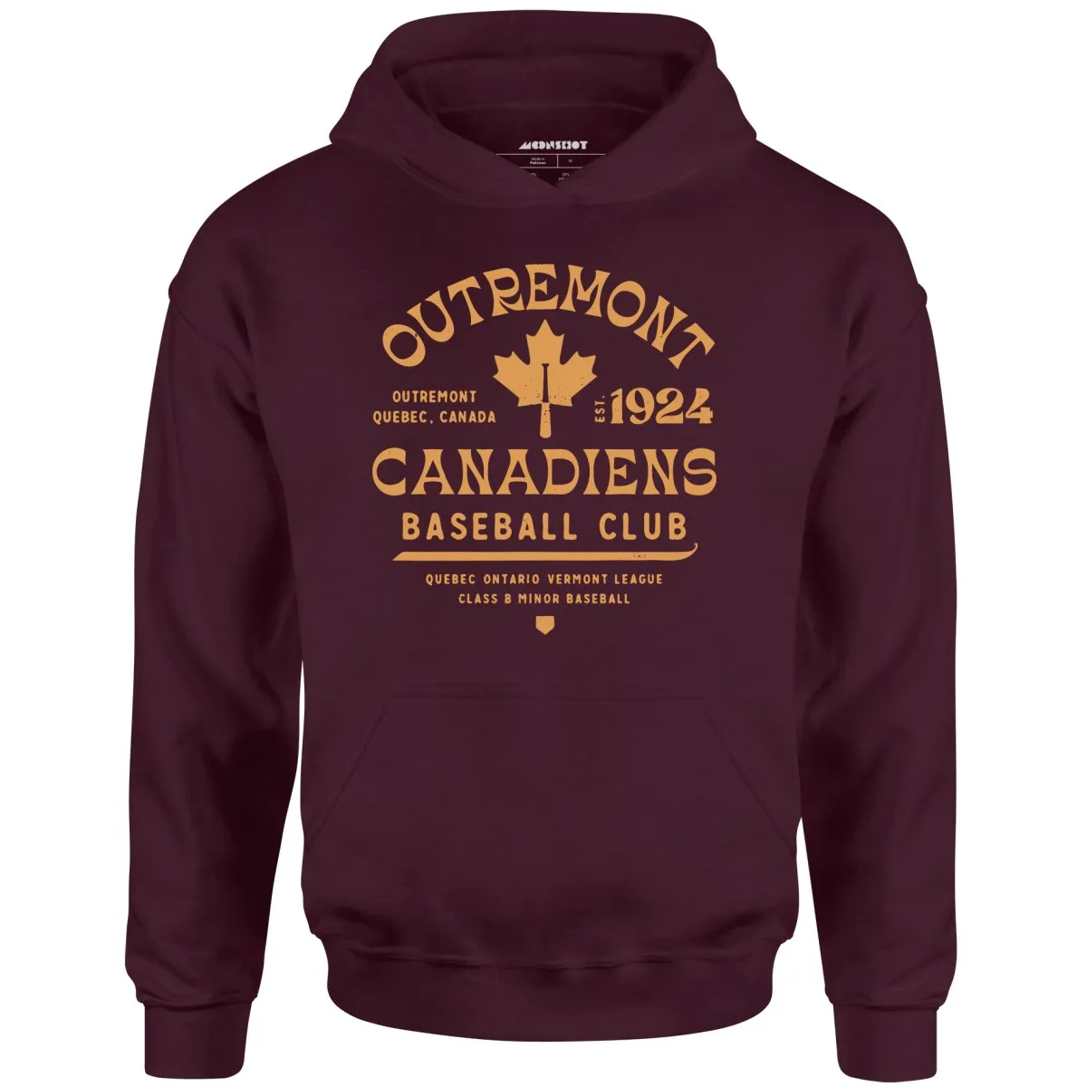 Outremont Canadiens - Canada - Vintage Defunct Baseball Teams - Unisex Hoodie