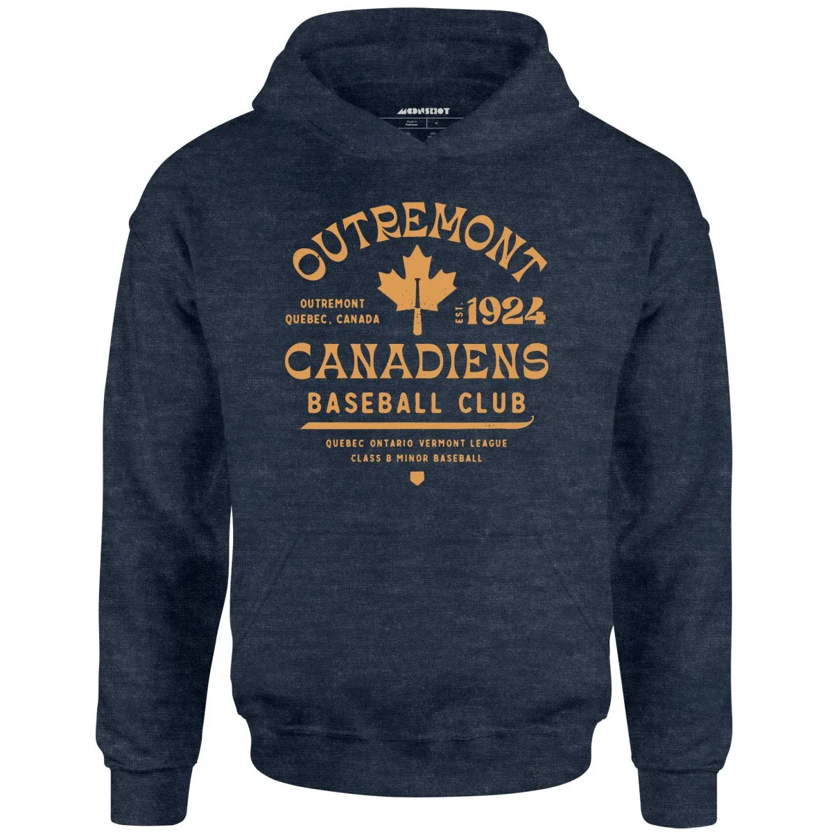 Outremont Canadiens - Canada - Vintage Defunct Baseball Teams - Unisex Hoodie