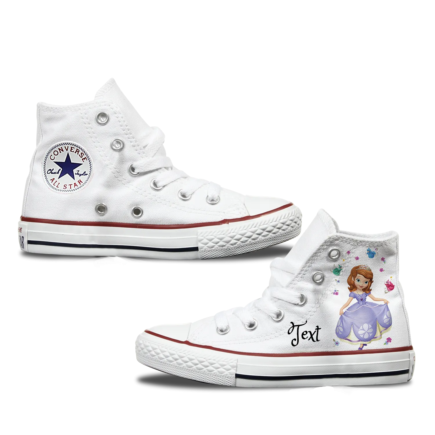 Princess Sofia Kids Custom Converse