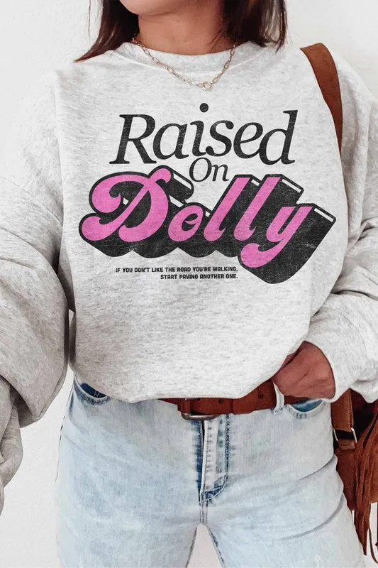 RAISED ON DOLLY SWEATSHIRT PLUS SIZE