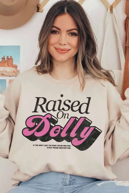 RAISED ON DOLLY SWEATSHIRT PLUS SIZE