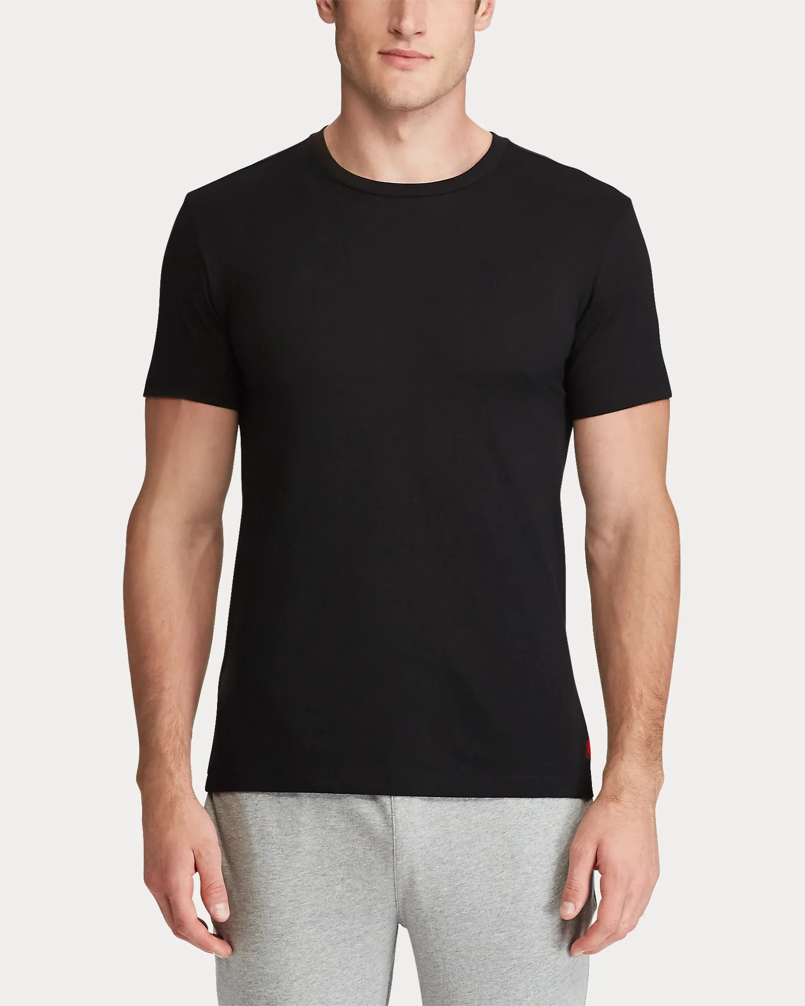 Ralph Lauren Classic Crewneck Undershirt 2-Pack | Black