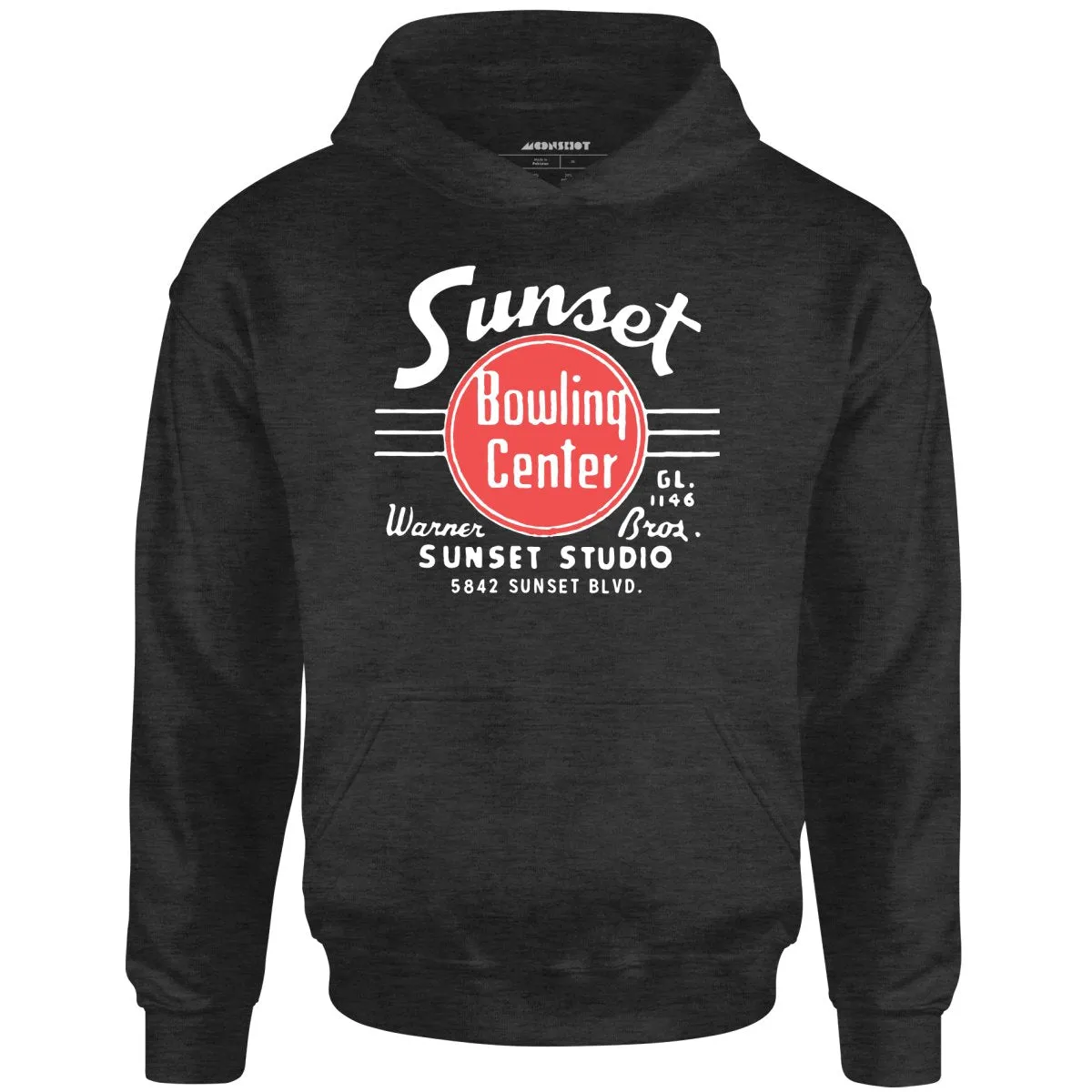 Sunset Bowling Center v2 - Hollywood, CA - Vintage Bowling Alley - Unisex Hoodie