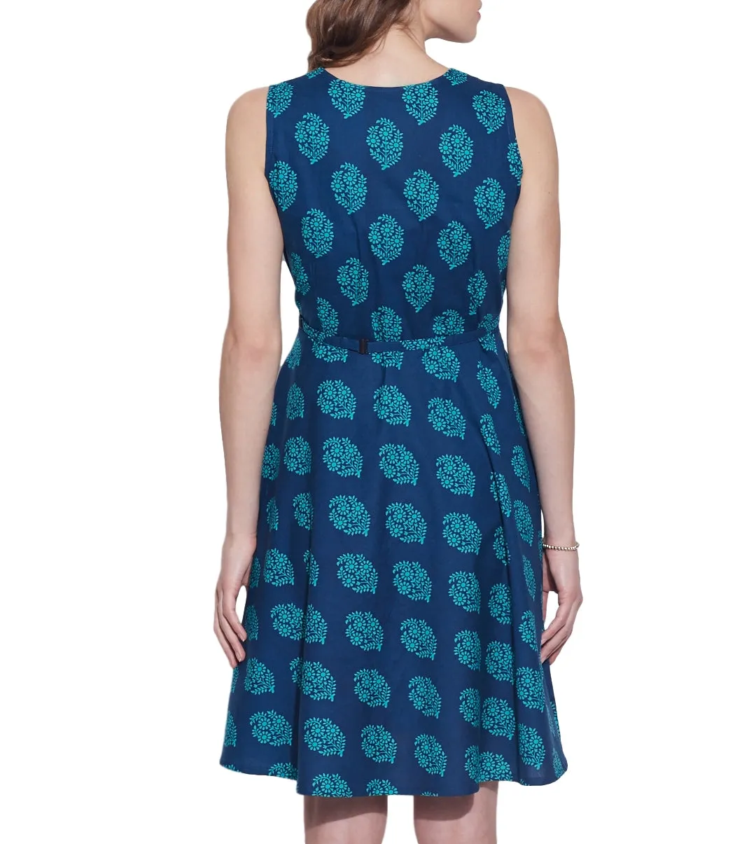 Womens Clothing Cotton Printed Dress,Machine washable,W-CPD32-1629, Size-32 Inch