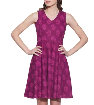 Womens Clothing Cotton Printed Dress,Machine washable,W-CPD38-1608, Size-38 Inch