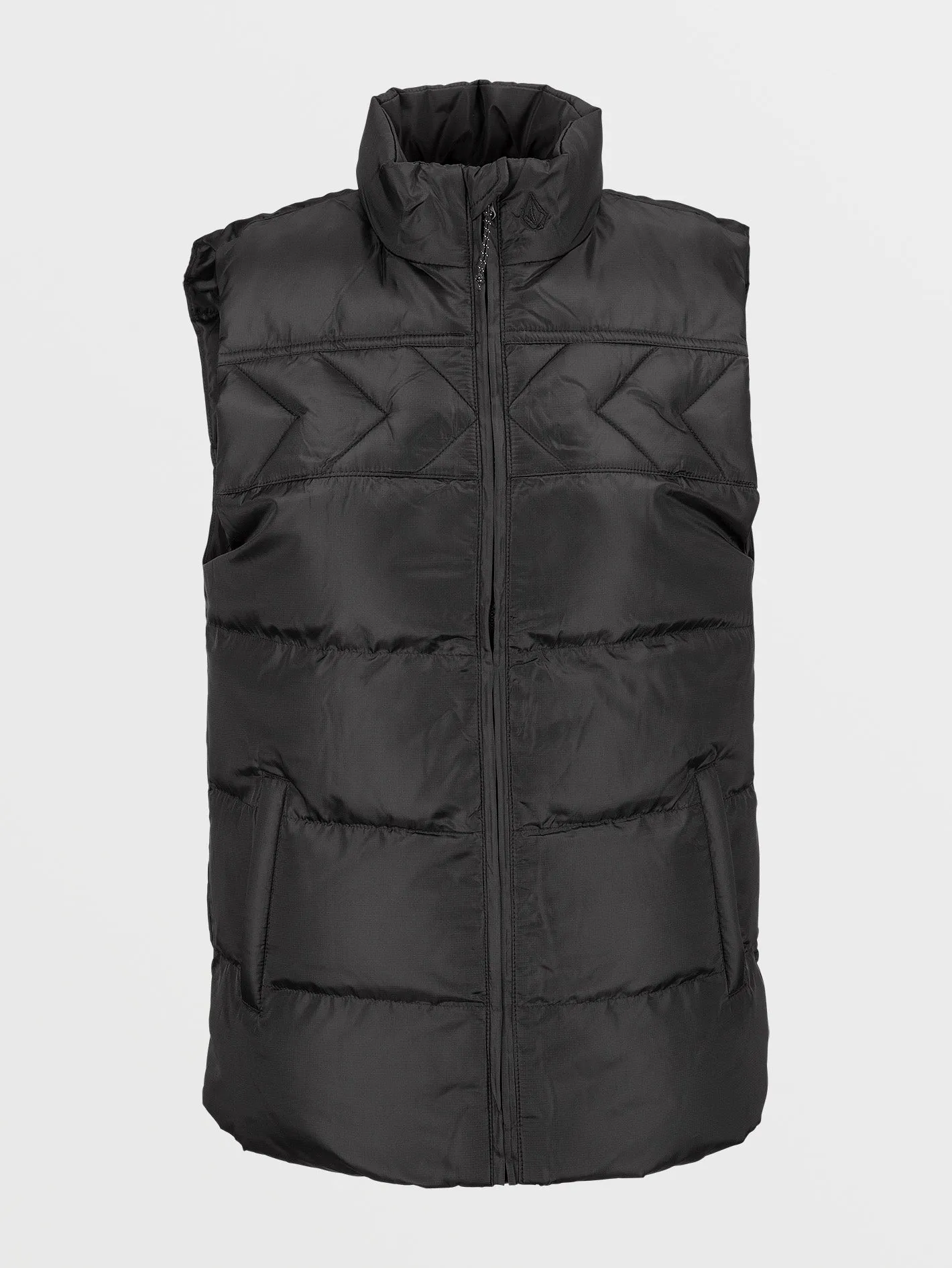 Womens Stone Castine Puff Vest - Black